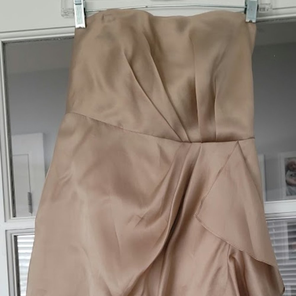 3/$30 Bundle: JCrew Tan Metallic strapless dress